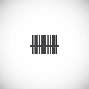 Barcode related icon on background for graphic and web design. Creative Stock-Illustration