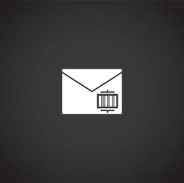 Barcode related icon on background for graphic and web design. Creative Stock-Illustration