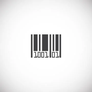 Barcode related icon on background for graphic and web design. Creative Stock Illustration
