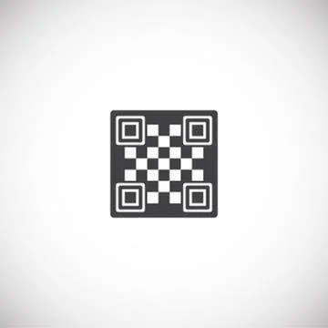 Barcode related icon on background for graphic and web design. Creative Stock Illustration