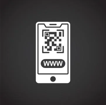 Barcode related icon on background for graphic and web design. Creative Illustration