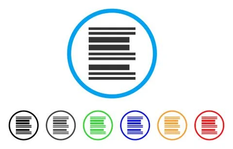 Barcode Rounded Icon Stock-Illustration