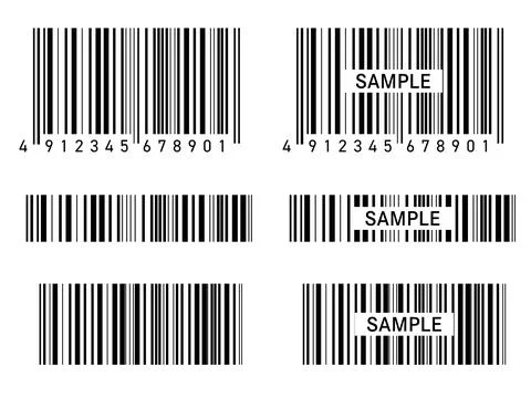 Barcode sample illustration. Design for product management and scanning pur.. Stock Illustration