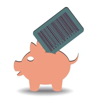 Barcode savings イラスト素材