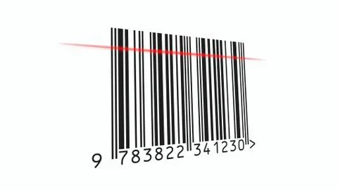Barcode scan anim basic 스톡 일러스트