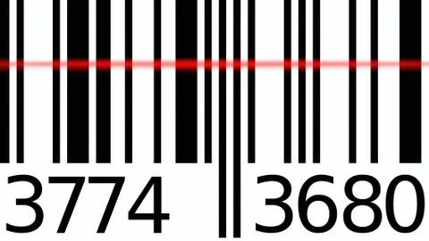Barcode scan de near 스톡 일러스트