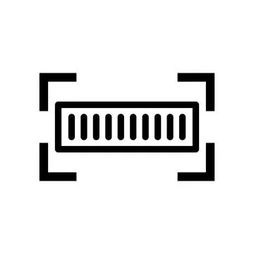 Barcode scan icon. Identifier. Vector. Illustrazione stock