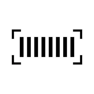 Barcode scan icon. One-dimensional code. Vector. Stock Illustration