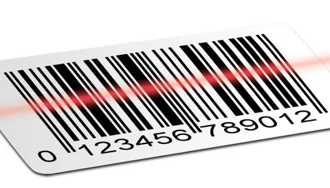 Barcode scanned 스톡 일러스트