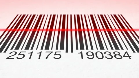 Barcode Scanner Background - Bar Code Scan - Scanning Barcode Stock-Footage 234071994