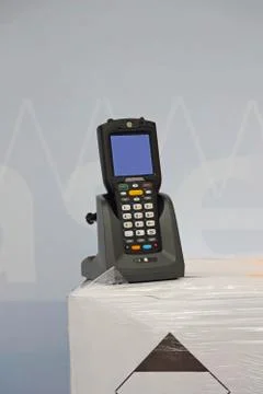 Barcode Scanner Charger Stock-Fotos