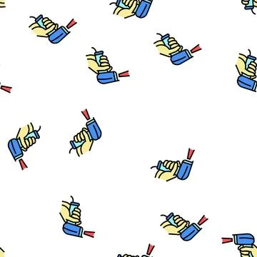 Barcode scanner color icon vector flat illustration Stock Illustration