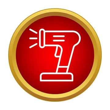 Barcode scanner device icon scanning product codes Stock-Illustration