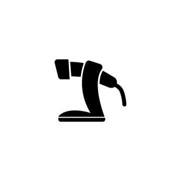 Barcode Scanner Flat Vector Icon イラスト素材