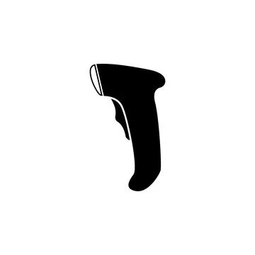 Barcode Scanner Flat Vector Icon 스톡 일러스트