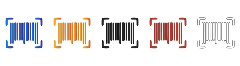 Barcode scanner frame for retail tracking Stock Illustration