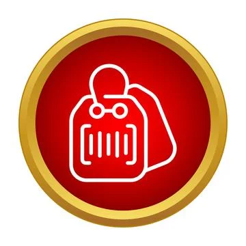 Barcode scanner handheld device identifying merchandise Stock Illustration