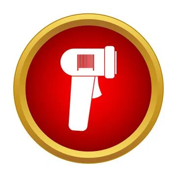 Barcode scanner icon accessing product information Stock-Illustration
