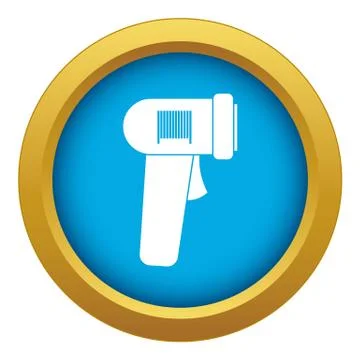 Barcode scanner icon blue vector isolated Stock-Illustration