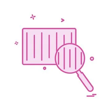 Barcode scanner icon design vector Stock Illustration