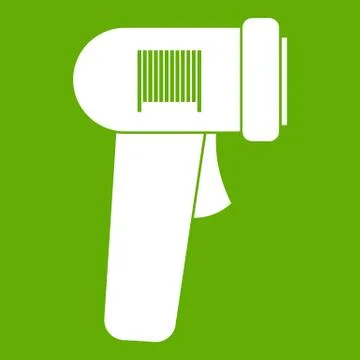 Barcode scanner icon green Stock-Illustration