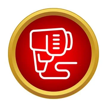 Barcode scanner icon identifying digital product information Illustrazione stock