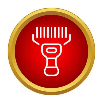 Barcode scanner icon identifying product data Stock-Illustration