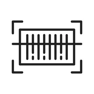 Barcode Scanner Icon Image. Stock Illustration