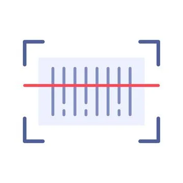 Barcode Scanner Icon Image. Stock Illustration