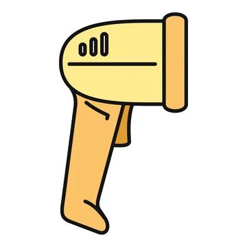 Barcode scanner icon reading product information for retail transactions Stock-Illustration