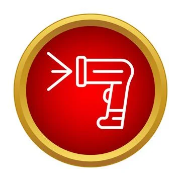 Barcode scanner icon representing inventory and retail logistics Stock-Illustration