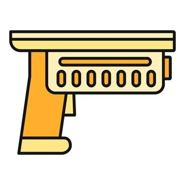 Barcode scanner icon representing retail technology and inventory management Stock-Illustration