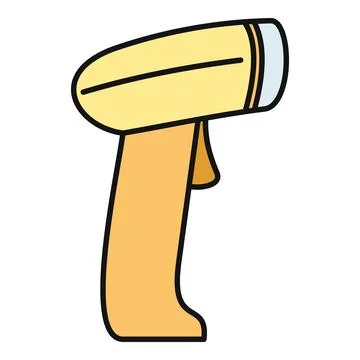Barcode scanner icon representing retail technology and inventory Stock-Illustration