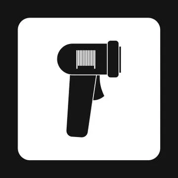 Barcode scanner icon, simple style イラスト素材