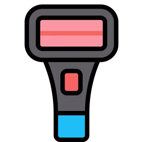 Barcode Scanner icon, Supermarket and Shopping mall related vector Illustrazione stock