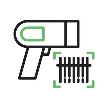 Barcode Scanner icon vector image. Stock Illustration