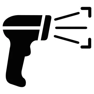 Barcode scanner icon for warehouse inventory tracking Stock-Illustration