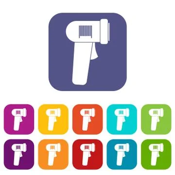 Barcode scanner icons set Stock-Illustration