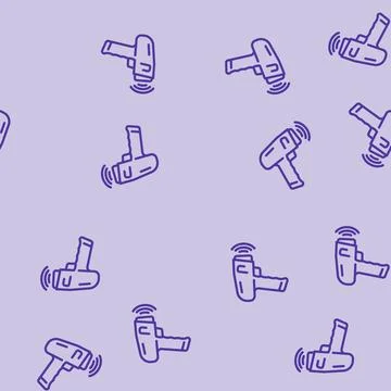 Barcode scanner industry 3 line vector seamless pattern イラスト素材