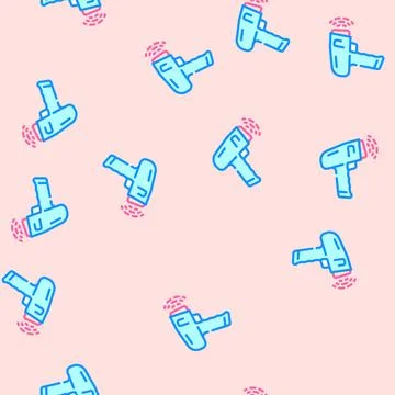 Barcode scanner industry 3 vector seamless pattern イラスト素材