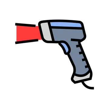 Barcode scanner industry color icon vector illustration Stock Illustration