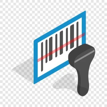 Barcode scanner isometric icon Stock-Illustration
