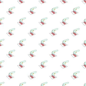 Barcode scanner pattern, cartoon style Stockillustratie