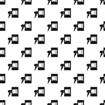 Barcode scanner pattern, simple style Stock-Illustration