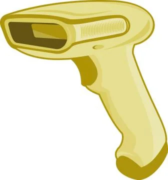 Barcode scanner reader retro. イラスト素材