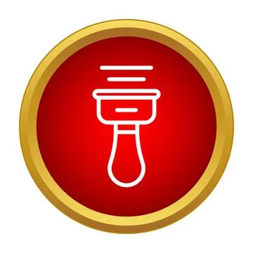 Barcode scanner reading icon for retail technology logistics Stock Illustration