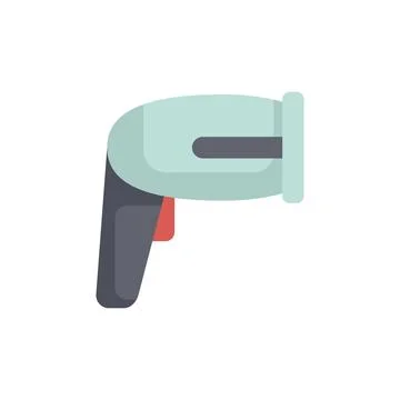 Barcode scanner scanning bar code using laser beam for retail checkout Stock-Illustration