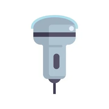 Barcode scanner scanning for retail checkout concept illustration Illustration