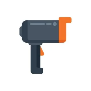 Barcode scanner scanning retail product code icon Illustrazione stock