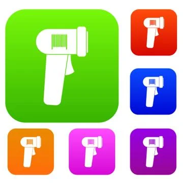 Barcode scanner set collection Illustrazione stock